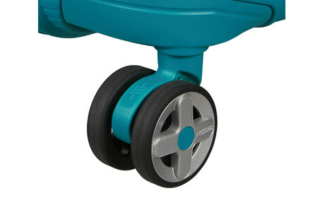 Shock absorbing double wheels