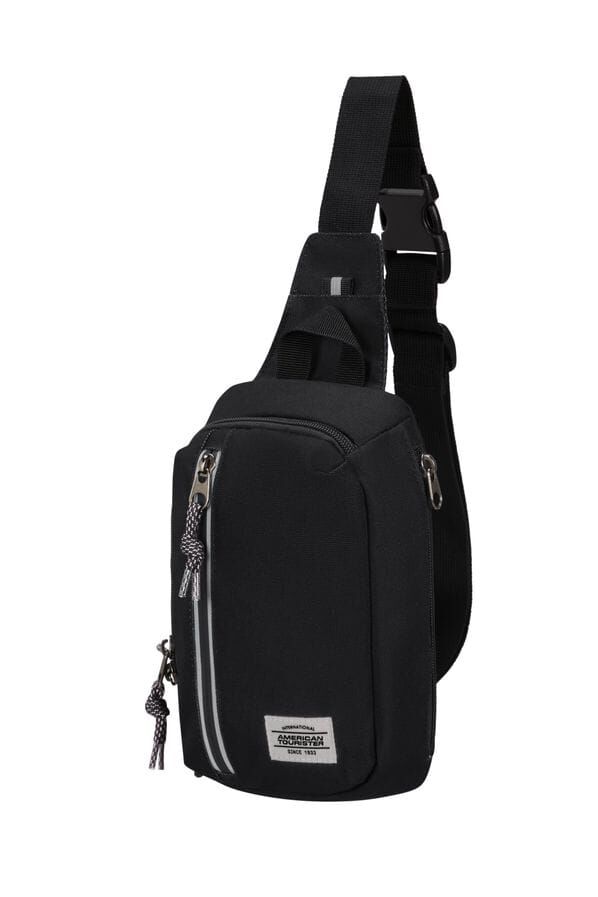 American Tourister Brightup Sling Bag Zip  Black