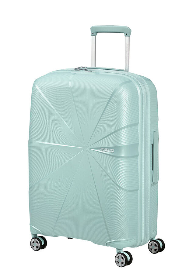 StarVibe Medium Check-in Blue Rolling Luggage UK - Main Image