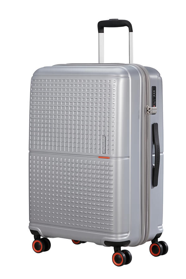 American Tourister Geopop Spinner 67/24 Tsa. 67cm  Metallic Silver