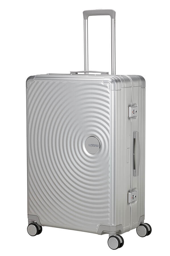 American Tourister Soundbox Alu Spinner TSA 77cm  Silver