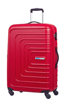 American Tourister Sunset Square 4-wheel 77cm large Spinner suitcase 77x52x29cm  Lightning Red