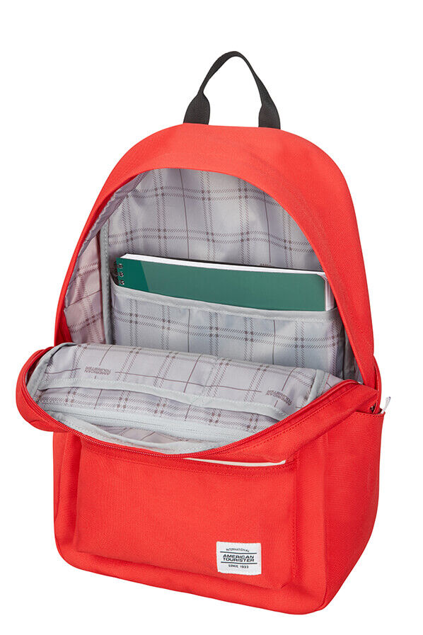American Tourister Red Backpack UpBeat Backpack Red Rolling