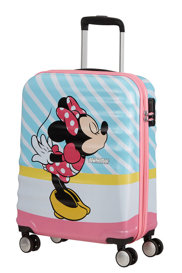 55cm Spinner | Luggage Rolling Kiss Pink UK Wavebreaker Disney Minnie