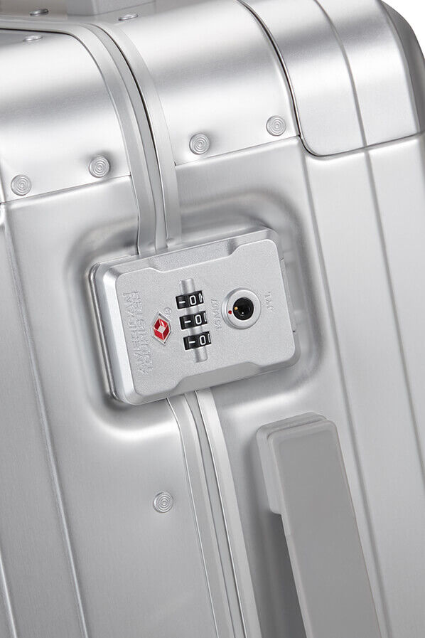 American Tourister Soundbox Alu Spinner TSA 55cm  Silver