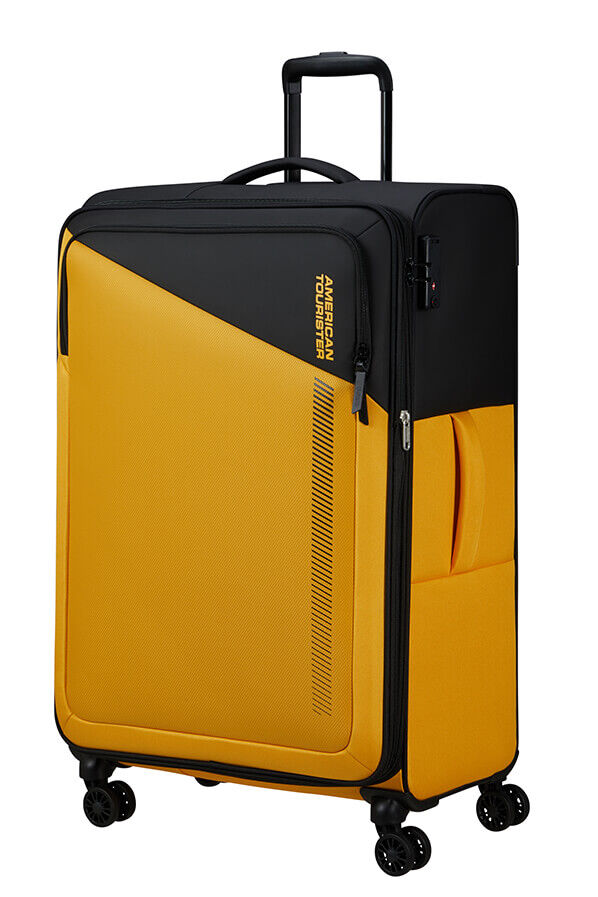 Daring Dash Large Check-in Yellow Rolling Luggage UK