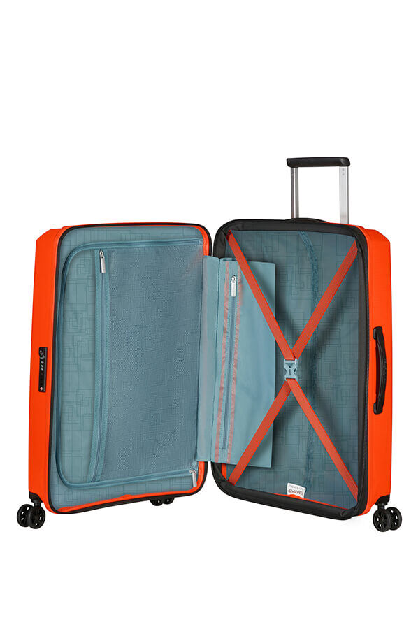 67/24 Aerostep Luggage UK Spinner Tsa Exp Orange | Bright 67cm Rolling