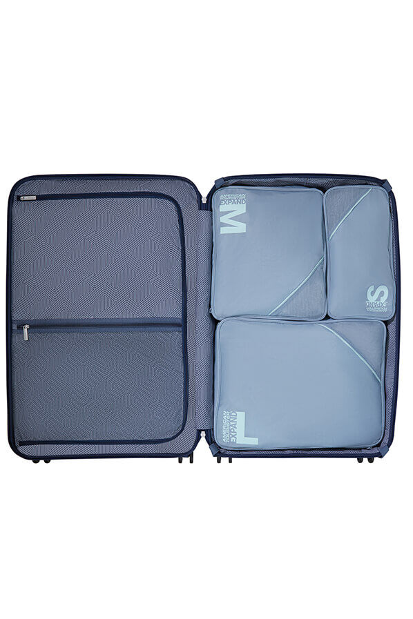 Packing Cubes Set of 3 Packing Cubes | American Tourister American Tourist. Ta Packing Cubes S/M/L  Stone Blue/Blue
