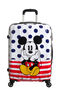 American Tourister Disney Legends Spinner 65cm  Mickey Blue Dots