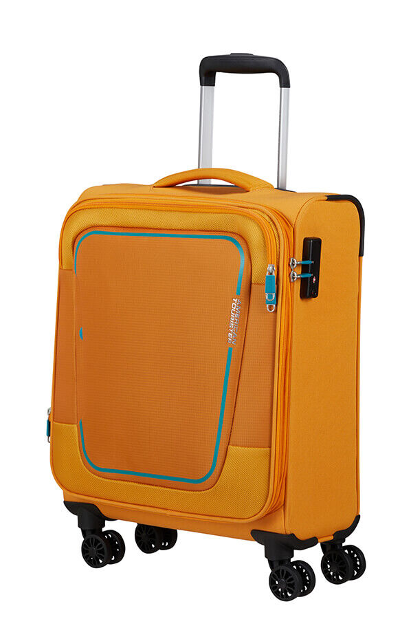 American Tourister Pulsonic Spinner Expandable 55cm  Sunset Yellow