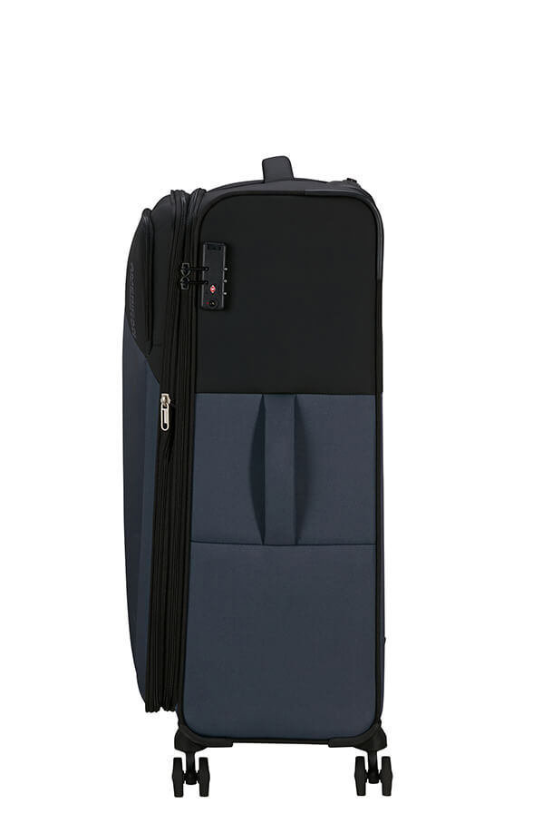 American Tourister Daring Dash Spinner Expandable TSA L  Black/Grey