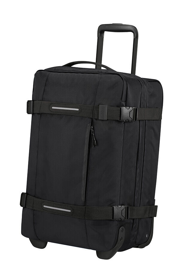 American Tourister Urban Track Duffle with Wheels S  Asphalt Black