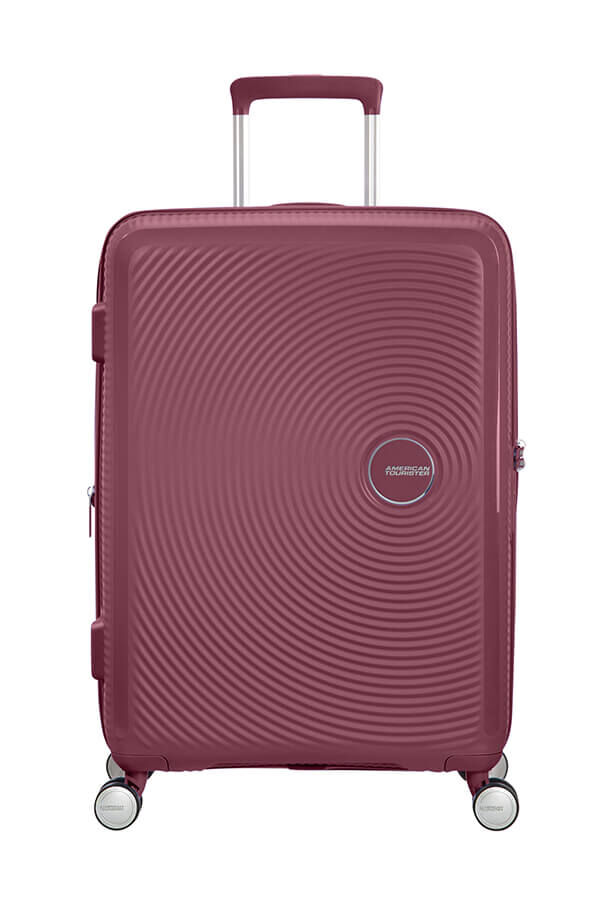 SoundBox Medium Check-in | American Tourister Soundbox Spinner TSA Expandable 67cm  Dark Burgundy