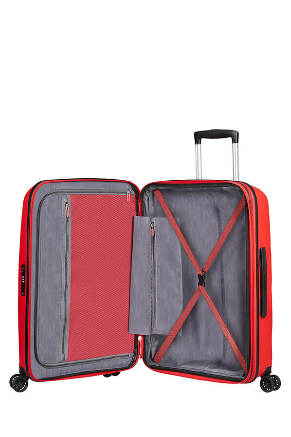 American Tourister Bon Air Dlx Spinner TSA Expandable 66cm  Magma Red