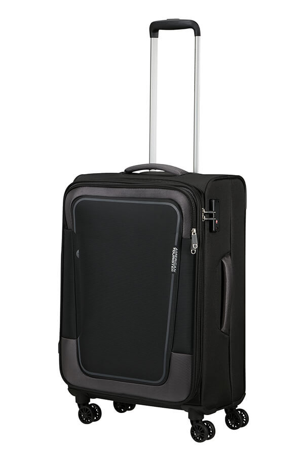 American Tourister Pulsonic Spinner Expandable 68cm  Asphalt Black