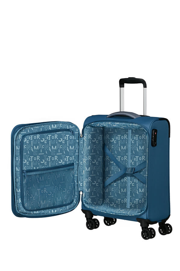 American Tourister Pulsonic Spinner Expandable 55 cm  Coronet Blue