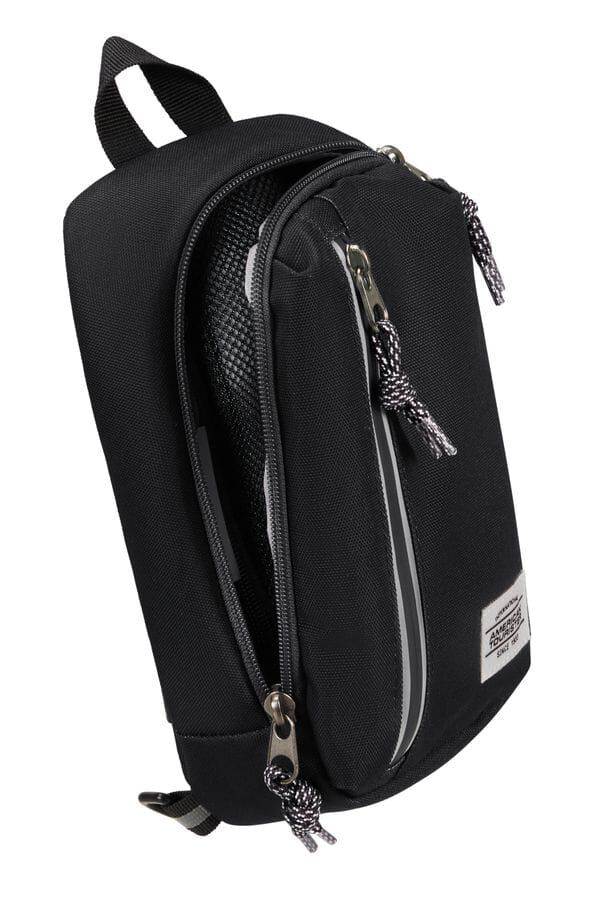 American Tourister Brightup Sling Bag Zip  Black