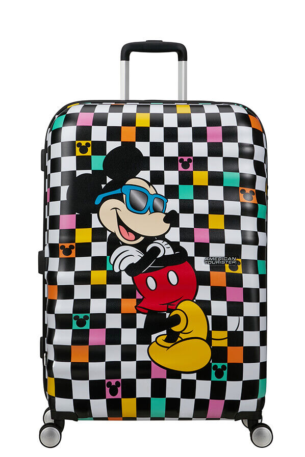 American Tourister Disney Wavebreaker Spinner TSA Disney Fl 77cm  Mickey Check