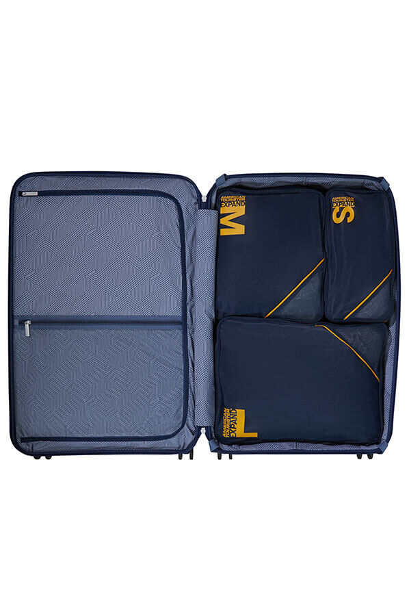 Packing Cubes Set of 3 Packing Cubes | American Tourister American Tourist. Ta Packing Cubes S/M/L  Navy/Orange