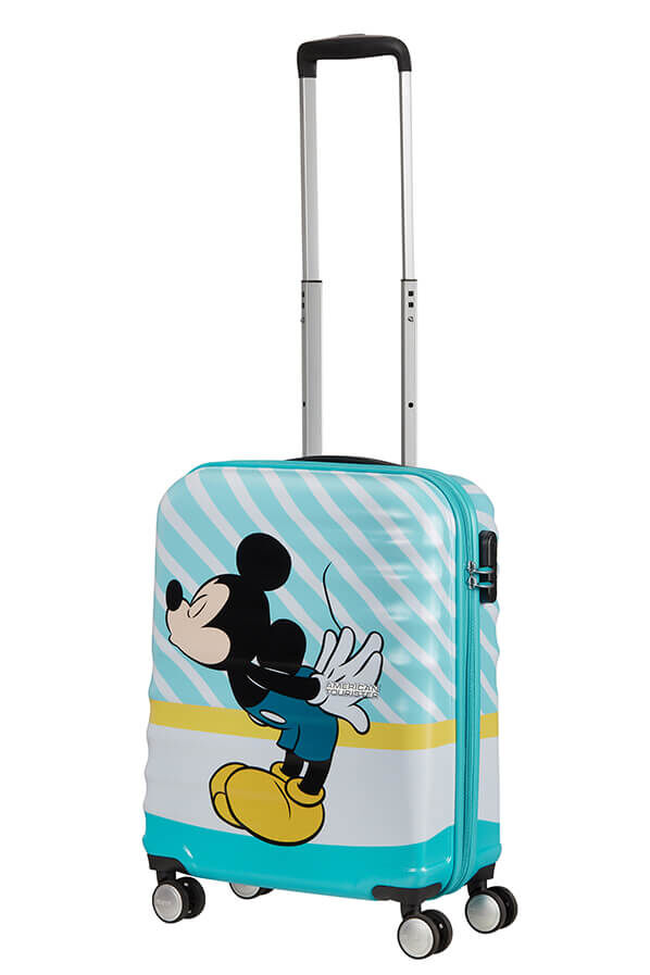 Wavebreaker Disney Spinner 55cm Mickey Blue Kiss | Rolling Luggage UK | Hartschalenkoffer