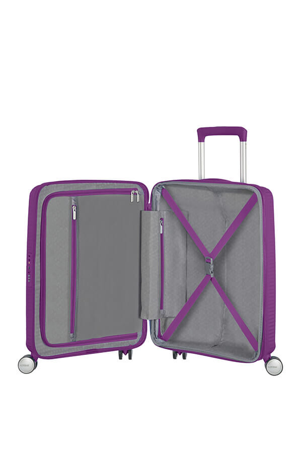 American Tourister Soundbox Spinner Expandable 55cm  Purple Orchid