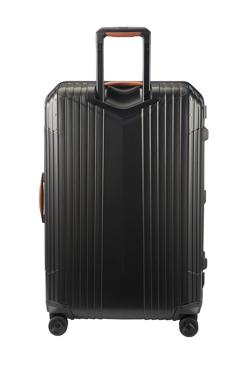 matte black luggage