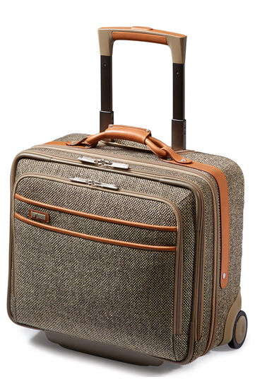 Tweed Belting Business Laptop Bag with wheels