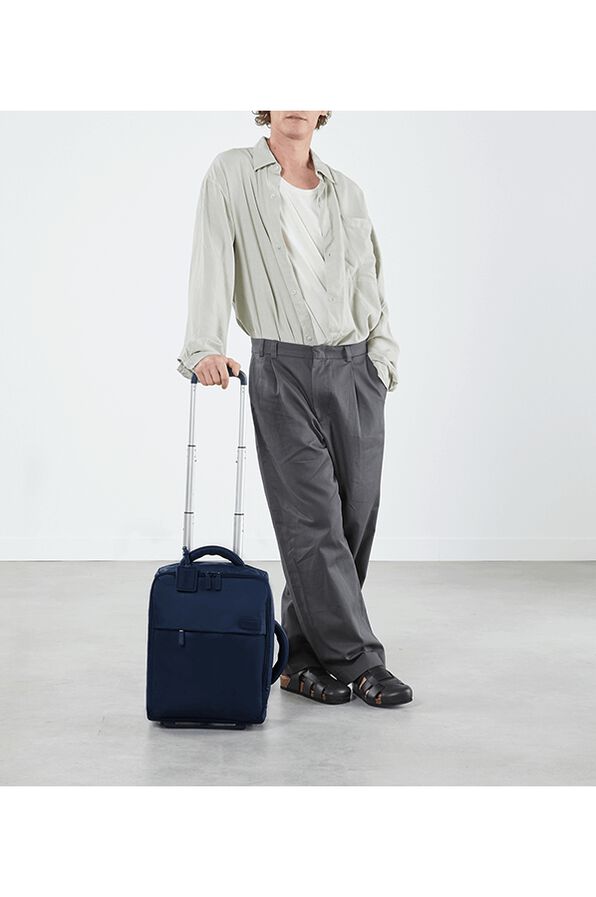 Foldable Plume Mini Cabin 45cm Blue Rolling Luggage UK