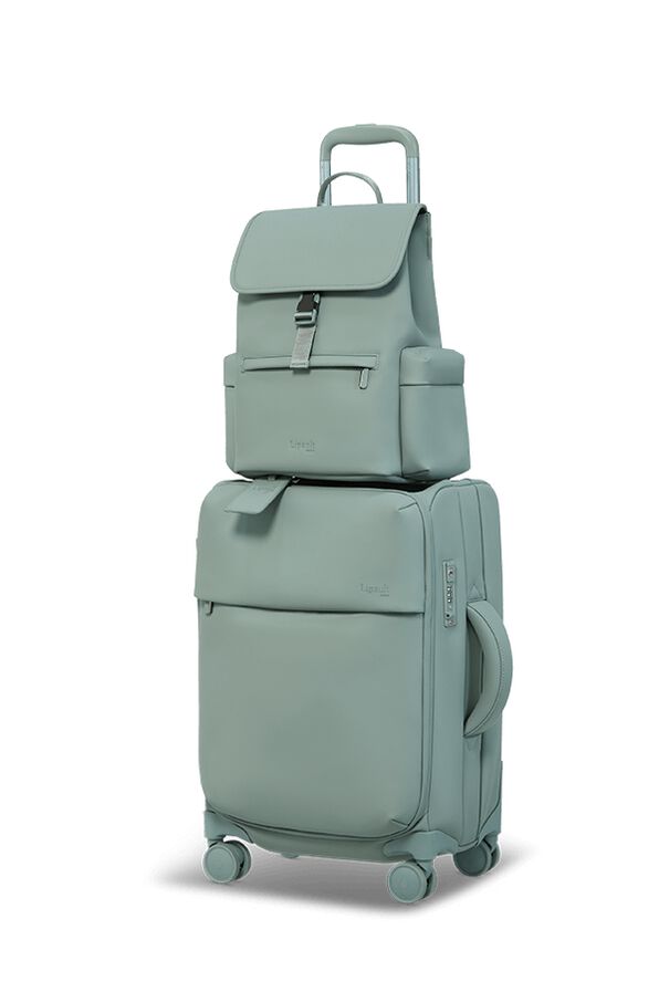 cargo mini backpack BODHI Drawstring Bag with Exterior Double Zipper Pockets Interior details Away Featherlight Cargo Backpack in