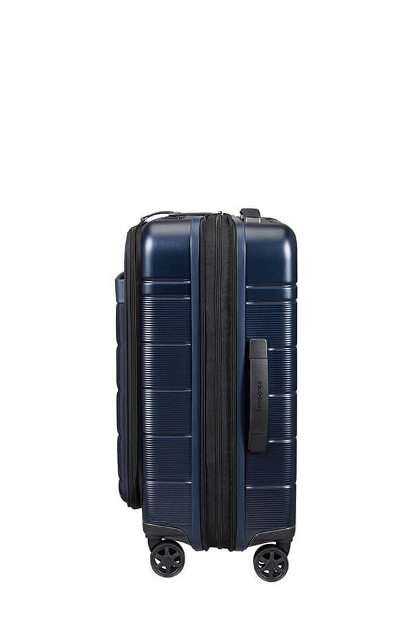 UK Luggage Easy 55cm Blue Access Expandable Midnight Spinner | Rolling Neopod