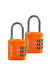 Samsonite Travel Accessories Combilock 3Dial TSA X2 Orange