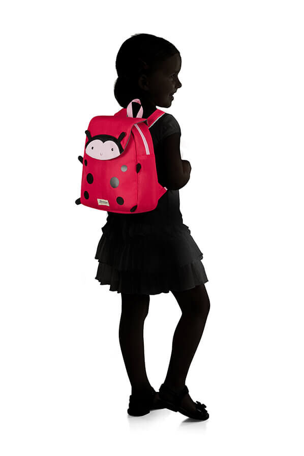 Kids' Ladybug Shell Backpack - Super Cute Lightweight Design, Colors: Red, Orange, Green, Yellow, Pink (Size L, Green)