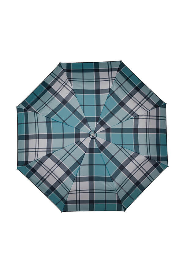 Samsonite Alu Drop S Safe 3 Sect. Auto O/C  Petrol Green Check