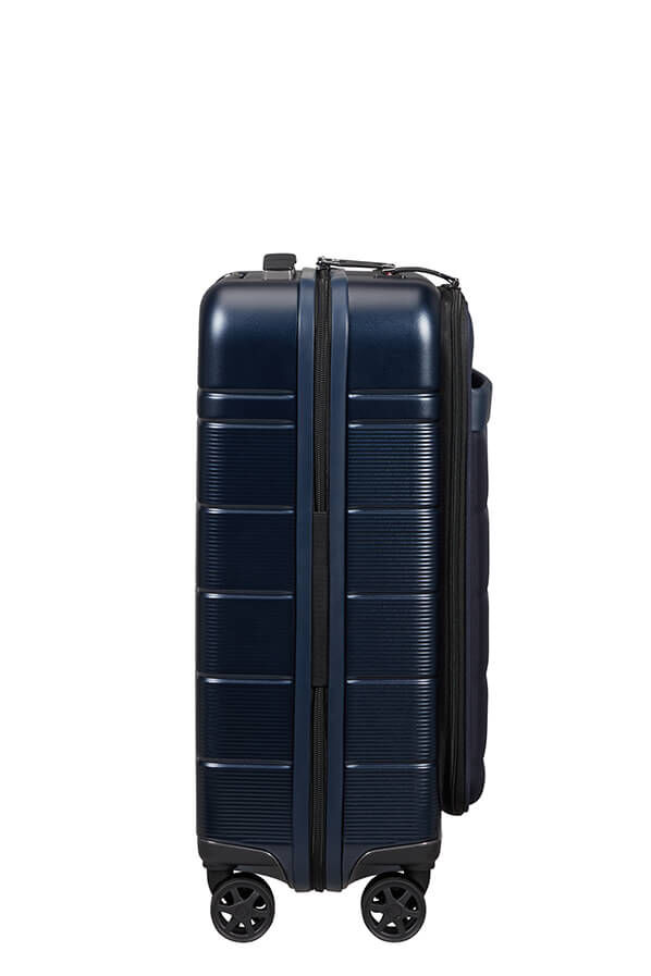 | 55cm Easy Midnight Luggage Blue UK Expandable Neopod Spinner Access Rolling