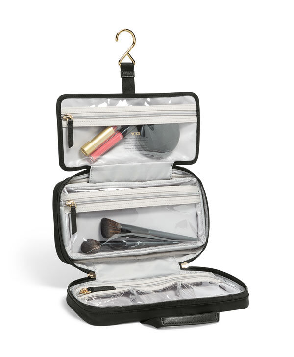 TUMI VOYAGEUR Small Madeline Cosmetic Black/Gold