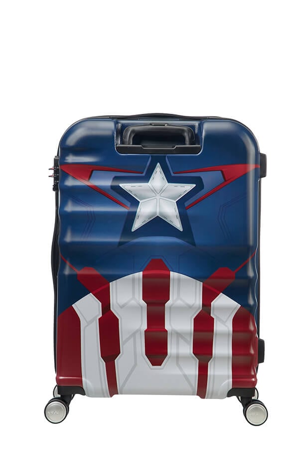 MOREFUN Captain America 18 Carry on Luggage Hard Side Upright Spinner Luggage Rolling