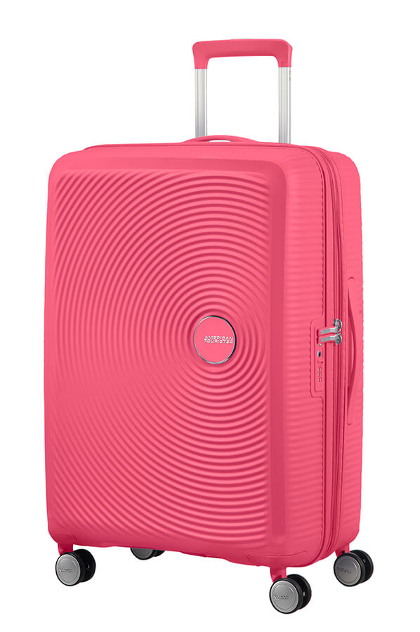 American Tourister Soundbox Spinner Expandable (4 wheels) 67cm Hot Pink Rolling Luggage