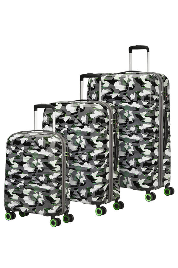 camo rolling luggage