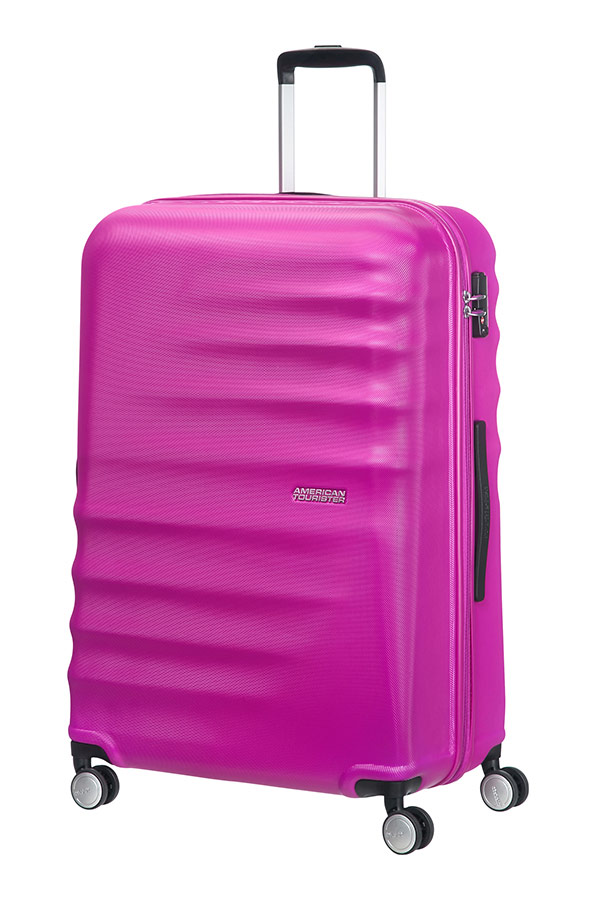 Wavebreaker 2 PC Set A Hot Lips Pink Rolling Luggage UK