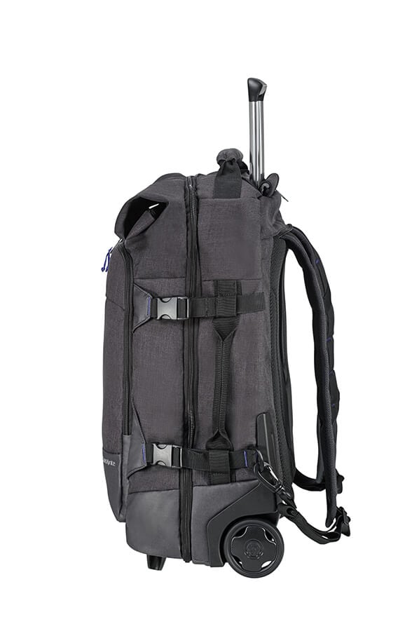 Samsonite Ziproll Duffle/Backpack with Wheels 55cm Shadow Blue | Rolling Luggage