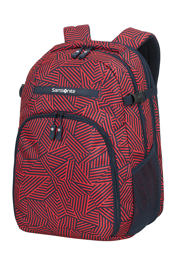all red backpack