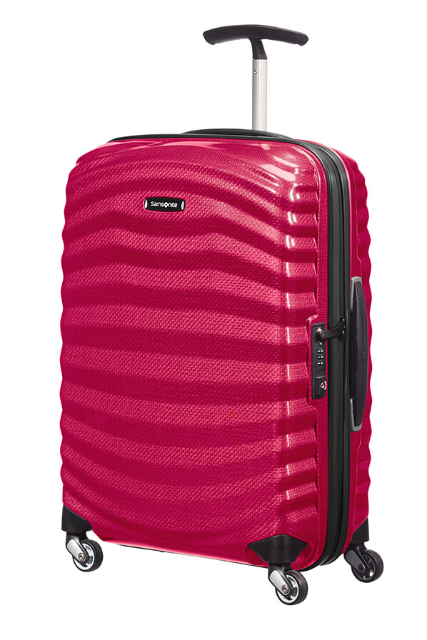 samsonite pink suitcase