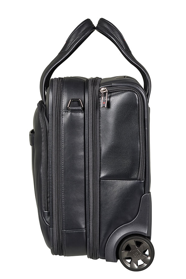 Samsonite Pro-Dlx 5 Lth Rolling laptop bag 15.6&quot; Black | Rolling Luggage